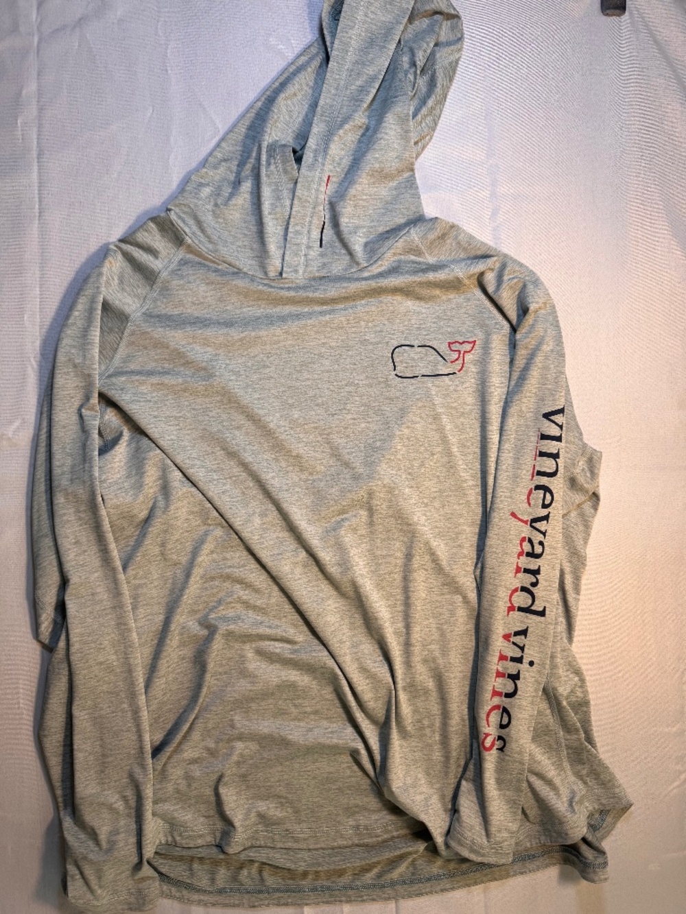 Performance Burgee Whale Long-Sleeve Harbor Hoodie Tee #24